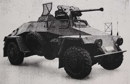 D. 600, leichter Panzerspähwagen (Sd. Kfz. 221) mit Einheitsfahrgestell I für s. Pkw (PzB)
